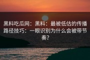 黑料吃瓜网：黑料：最被低估的传播路径技巧：一眼识别为什么会被带节奏？